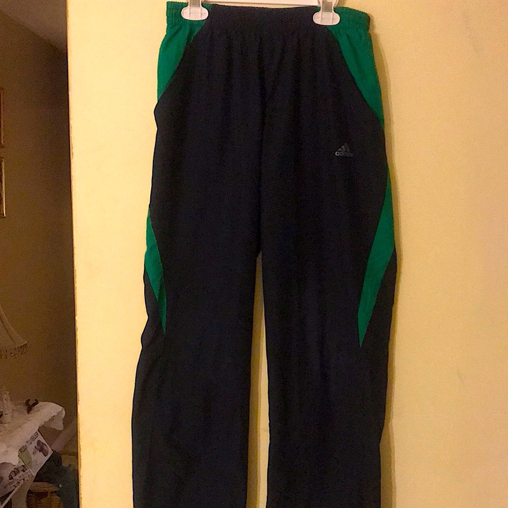 Adidas large blue athletic pants
